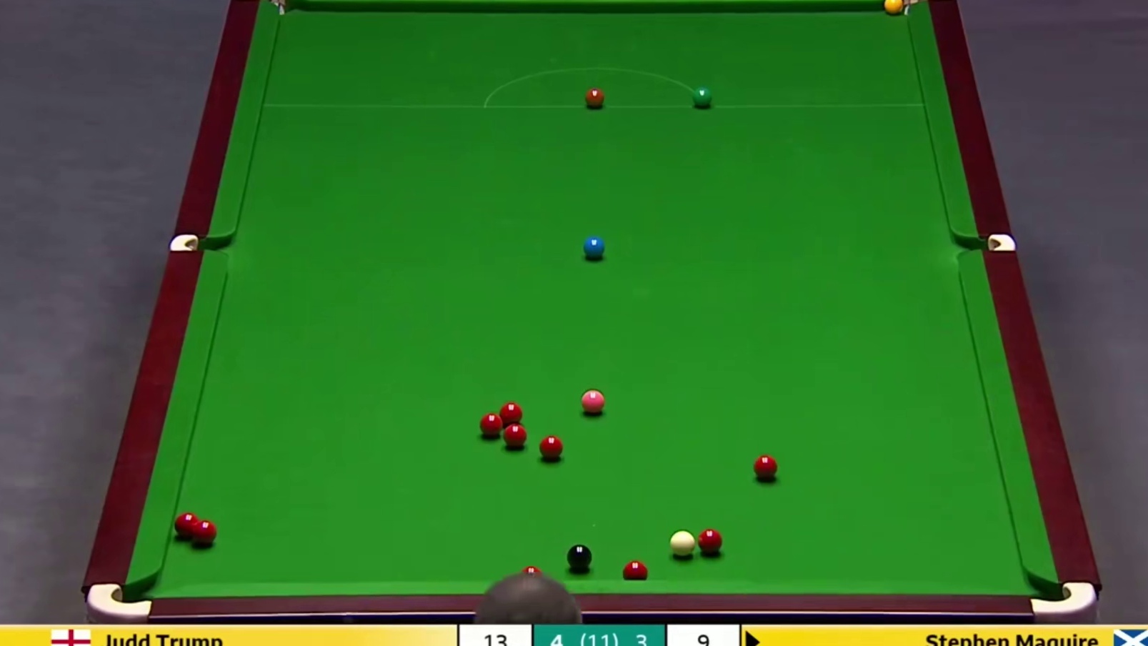 2025斯诺克英国锦标赛；特鲁姆普vs马奎尔