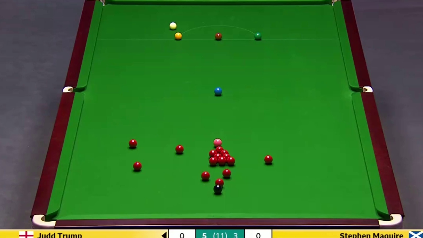 2025斯诺克英国锦标赛；特鲁姆普vs马奎尔