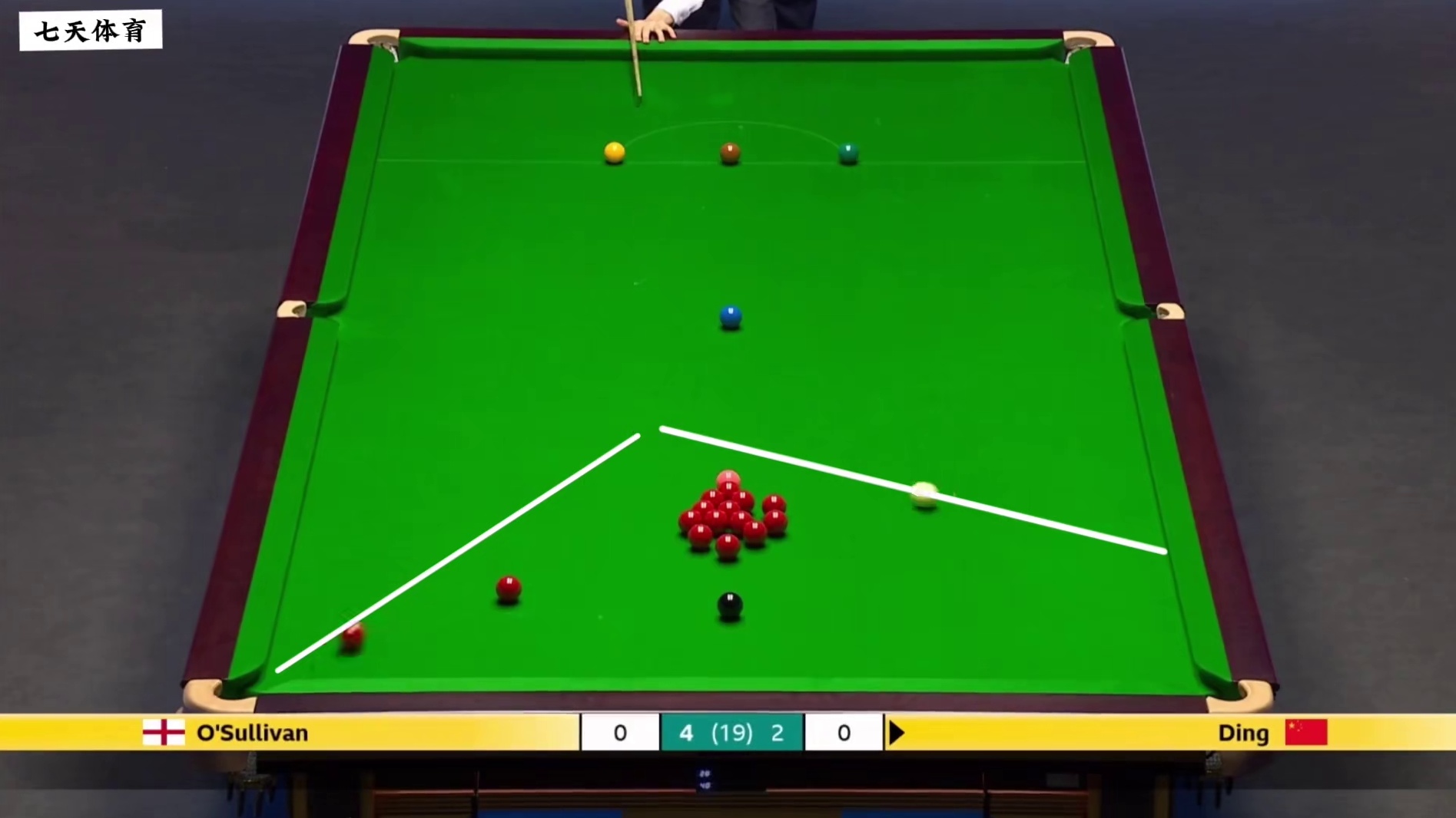 英锦赛：丁俊晖战力值拉满反攻，连续炸裂长台轰顶级破百