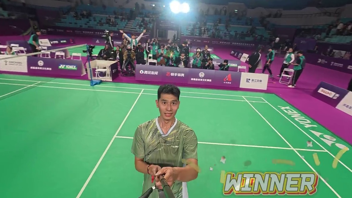 新昌林丹杯赵俊鹏冠军，夺得林丹杯三冠王林丹杯 体育展示