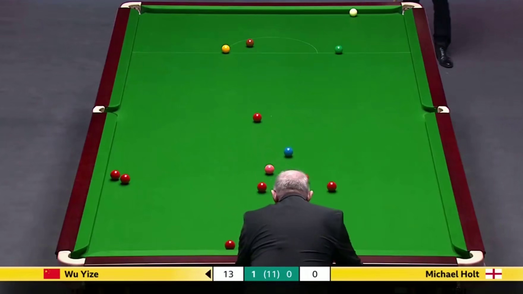 2025斯诺克英国锦标赛：吴宜泽vs霍尔特