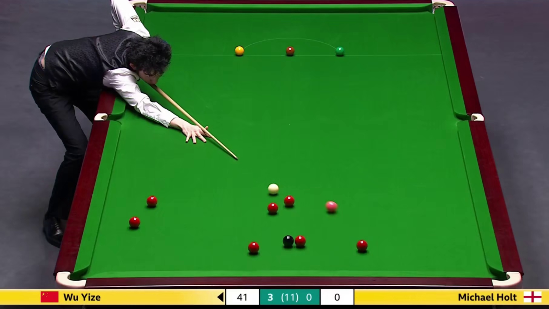 2025斯诺克英锦赛，吴宜泽4-0横扫霍尔特，上演极限进攻！