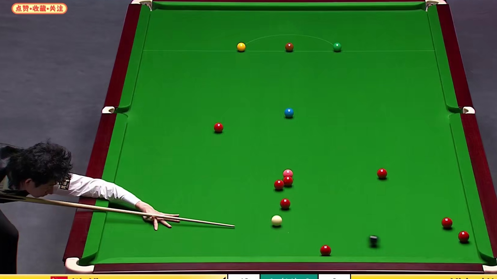 5比0决胜局来了！吴宜泽英锦赛冲击147，结局一球万万没想到