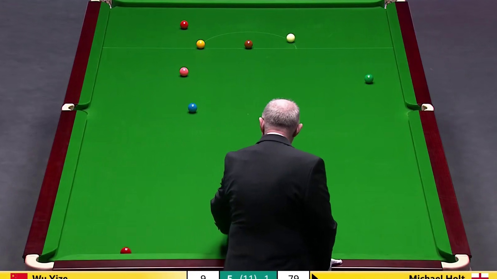 2025斯诺克英锦赛！吴宜泽5比2霍尔特