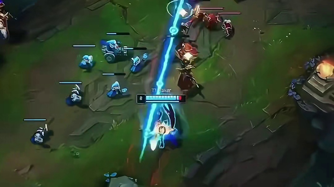 faker遇3人包围极限逃生