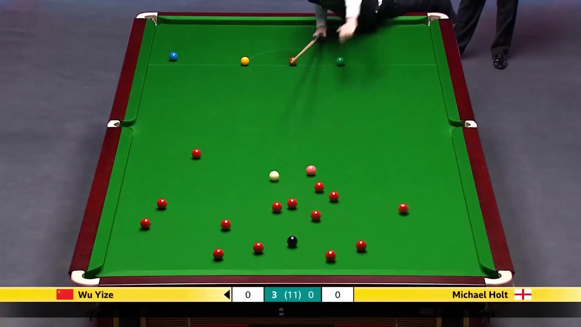 吴宜泽晋级英锦赛16强！过程刺激却有惊无险，追平个人最佳战绩