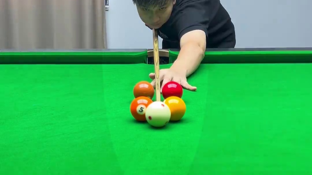 台球新手如何快速上手五分点
