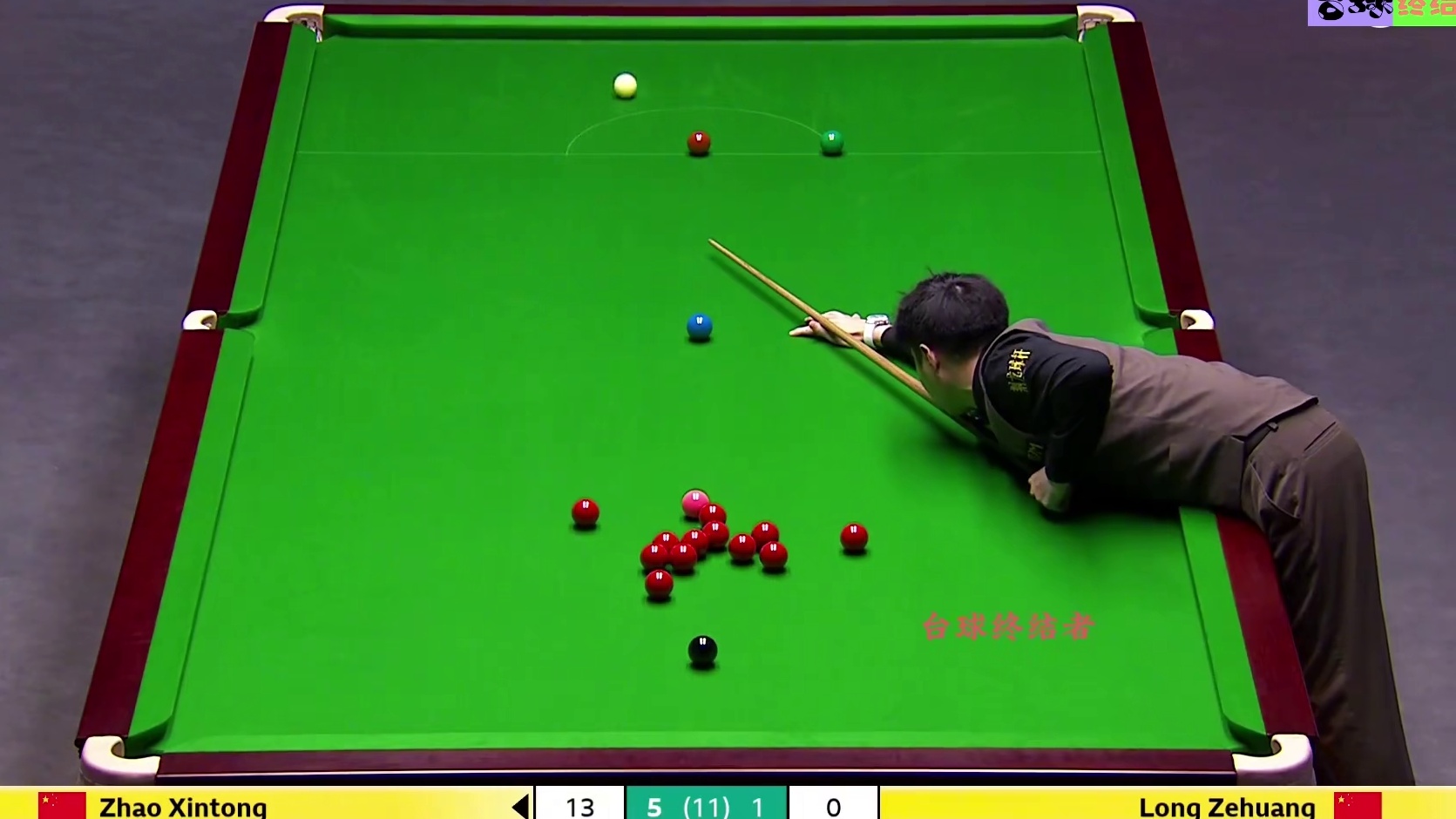 赵心童离谱长台疯狂暴击，6:1淘汰龙泽煌，强势晋级16强