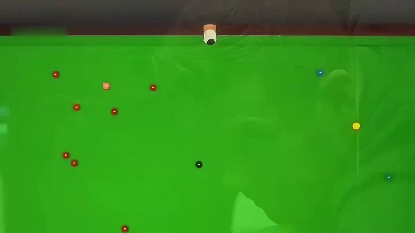 台面只剩一颗黑球，落后70分不认输