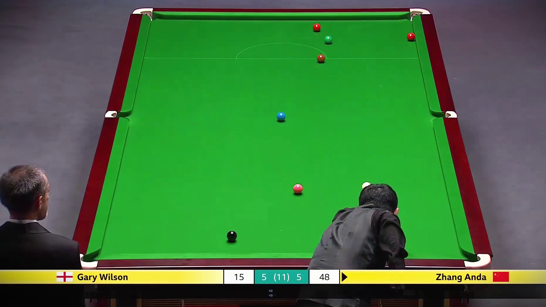 2025斯诺克英锦赛：张安达6-5战胜威尔逊晋级16强