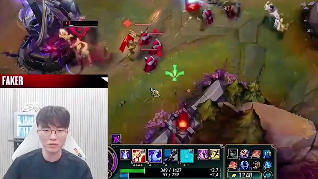 小奶油沙皇撞车Faker，faker直接看笑了