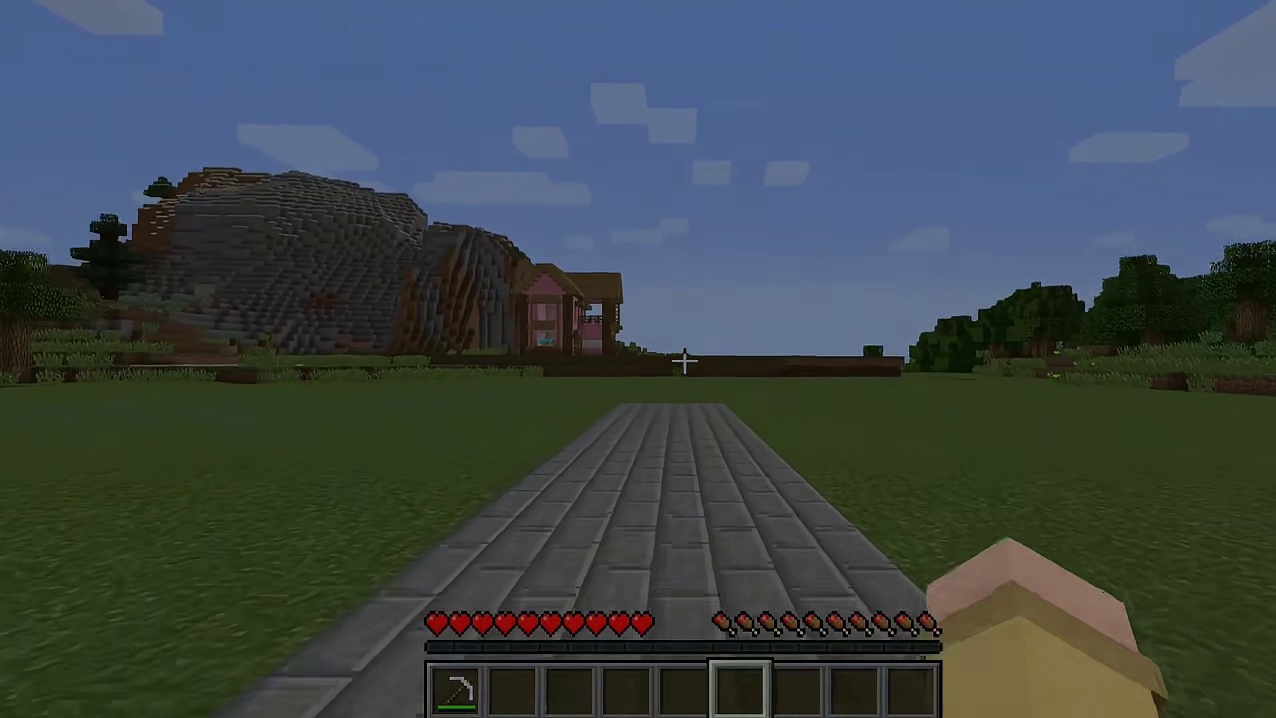 原来朋友们只是在吓唬我啊 #我的世界