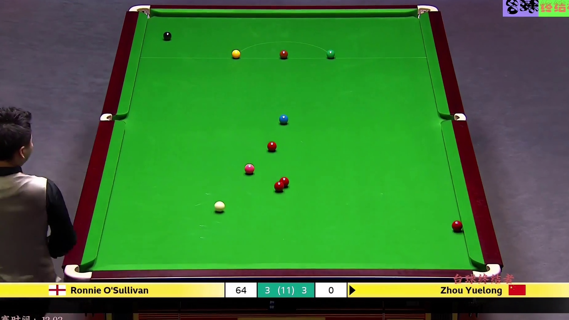 超一分绝杀！周跃龙超硬核逆转，65:64绝杀奥沙利文