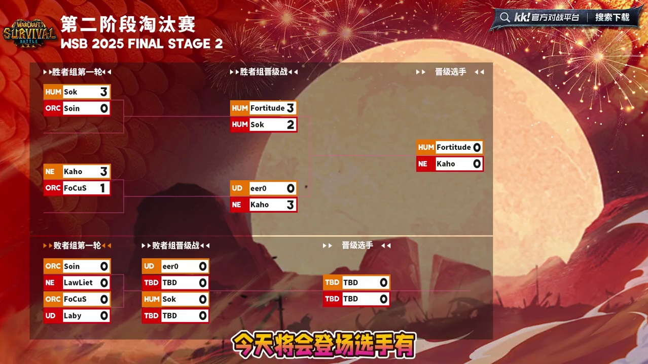 Sok，eer0，Soin，Lawliet等六人登场！ 12月3日19点直播韩国WSB魔兽争霸生存赛