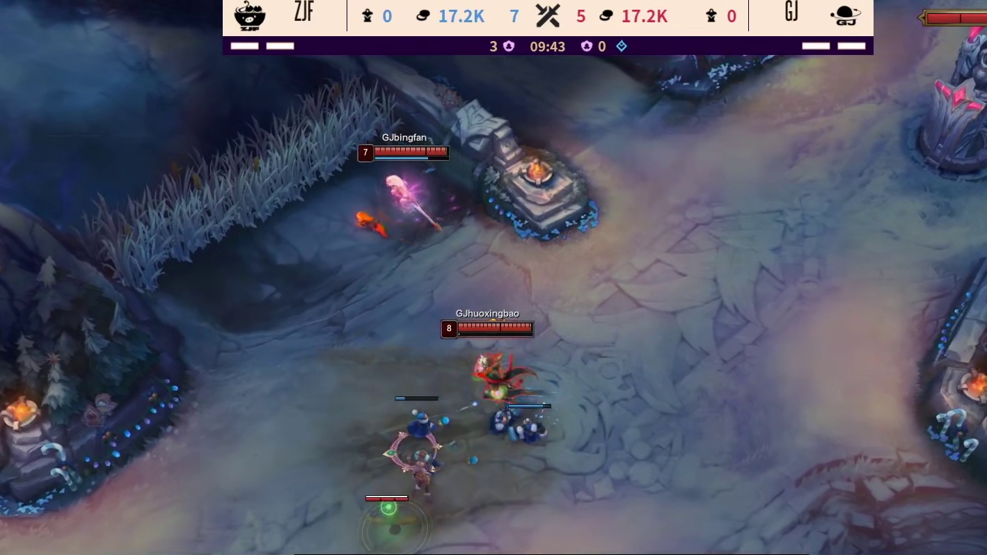 【第一局】火星包腕豪发力，北枫在中路被击杀