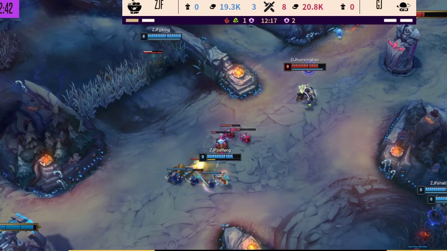 【第二局】火星包英雄退场失败，在中路塔前被逮捕