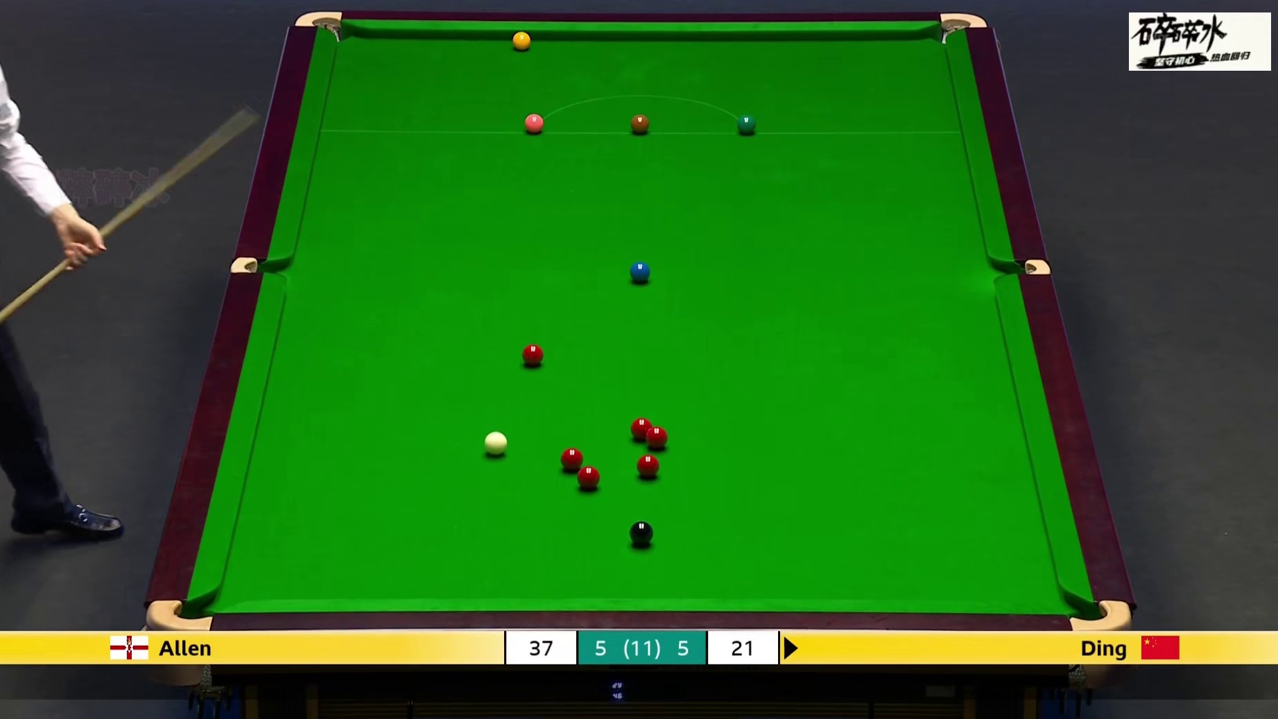 5-5决胜局！丁俊晖单杆清台、102分取胜，球迷：围球真好！