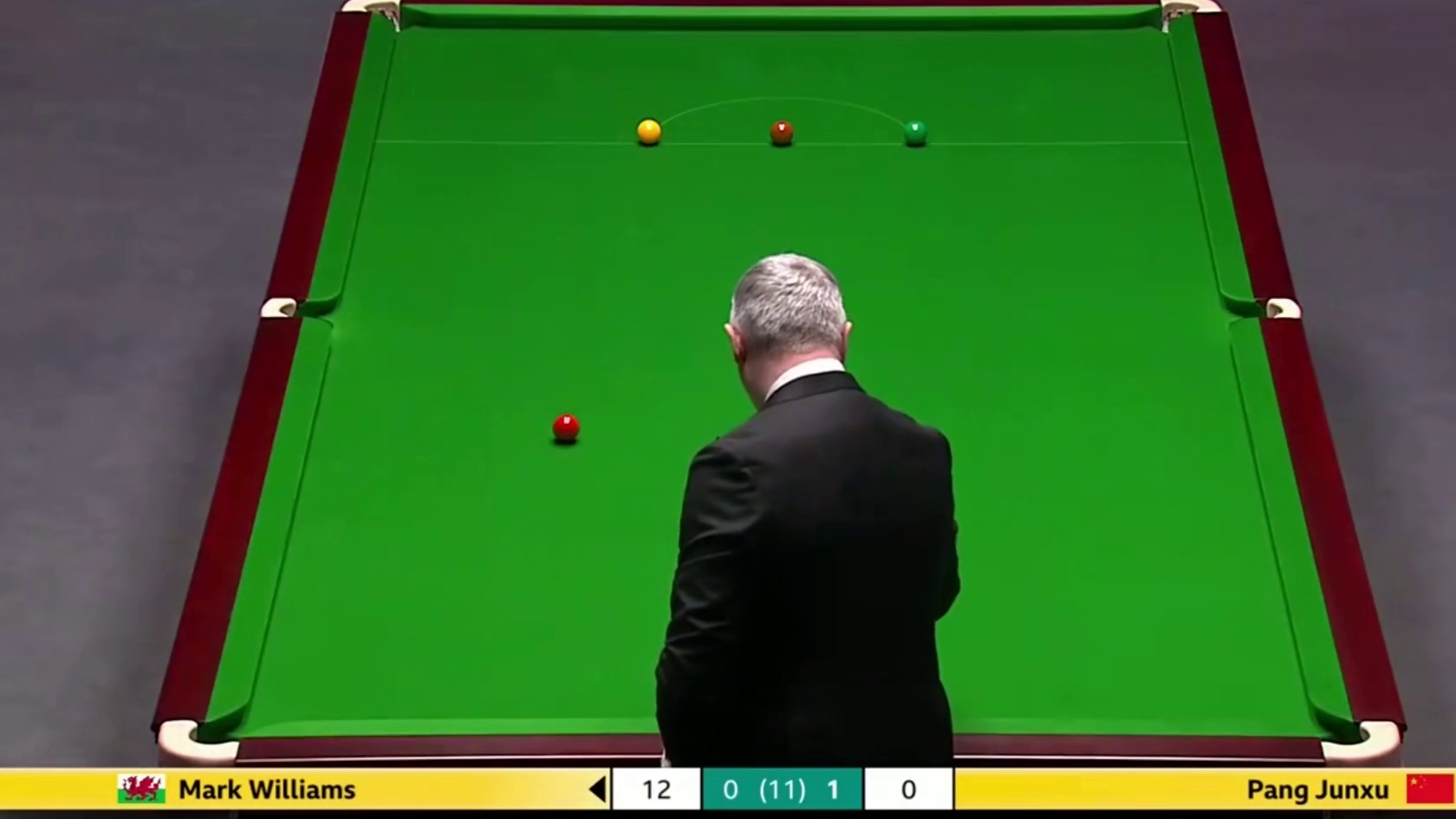 2025斯诺克英国锦标赛；威廉姆斯vs庞俊旭