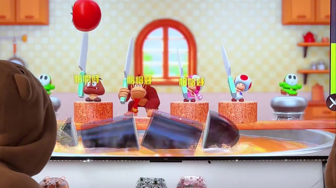 难度升级！一人控制2个角色切菜！