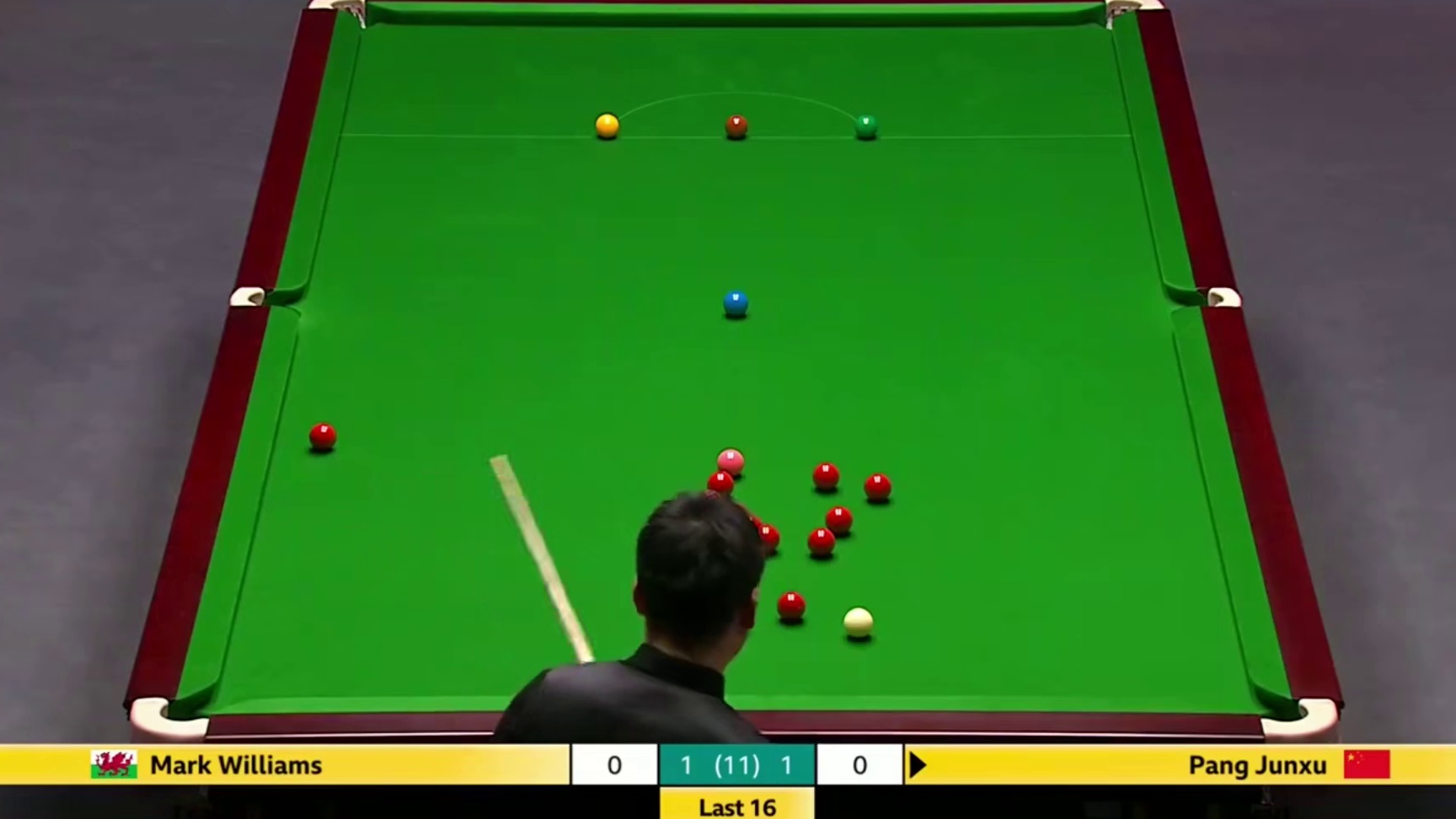 2025斯诺克英国锦标赛；威廉姆斯vs庞俊旭