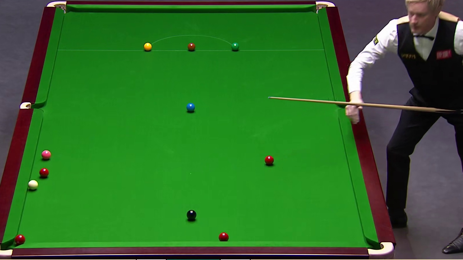 2025斯诺克英锦赛，16进8,吴宜泽VS罗伯逊， 第4局中