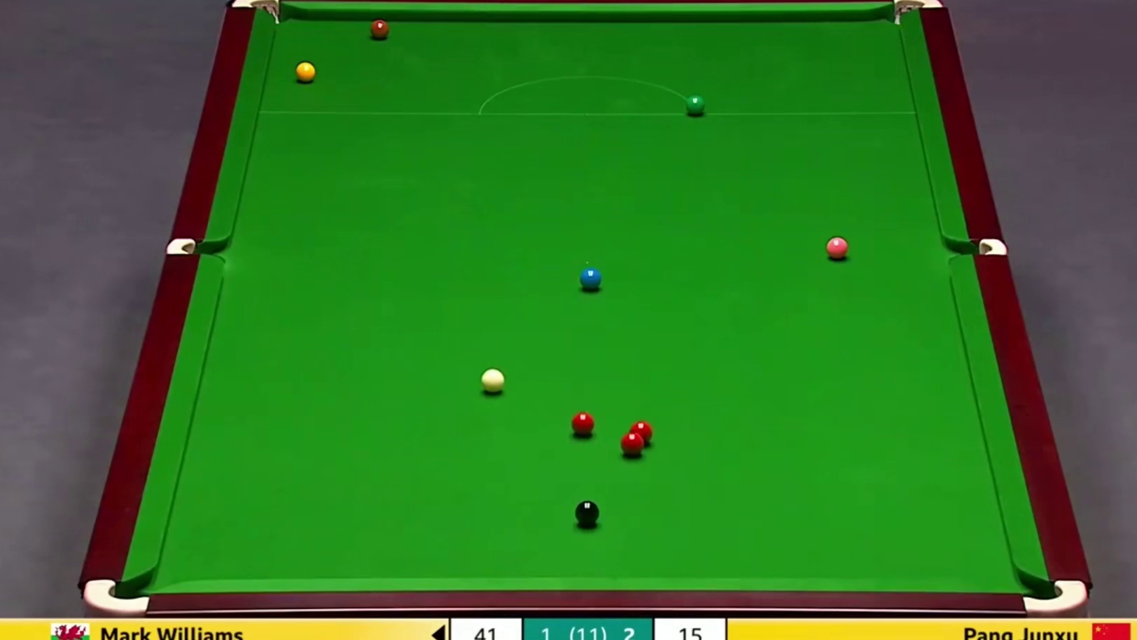 2025斯诺克英国锦标赛；威廉姆斯vs庞俊旭