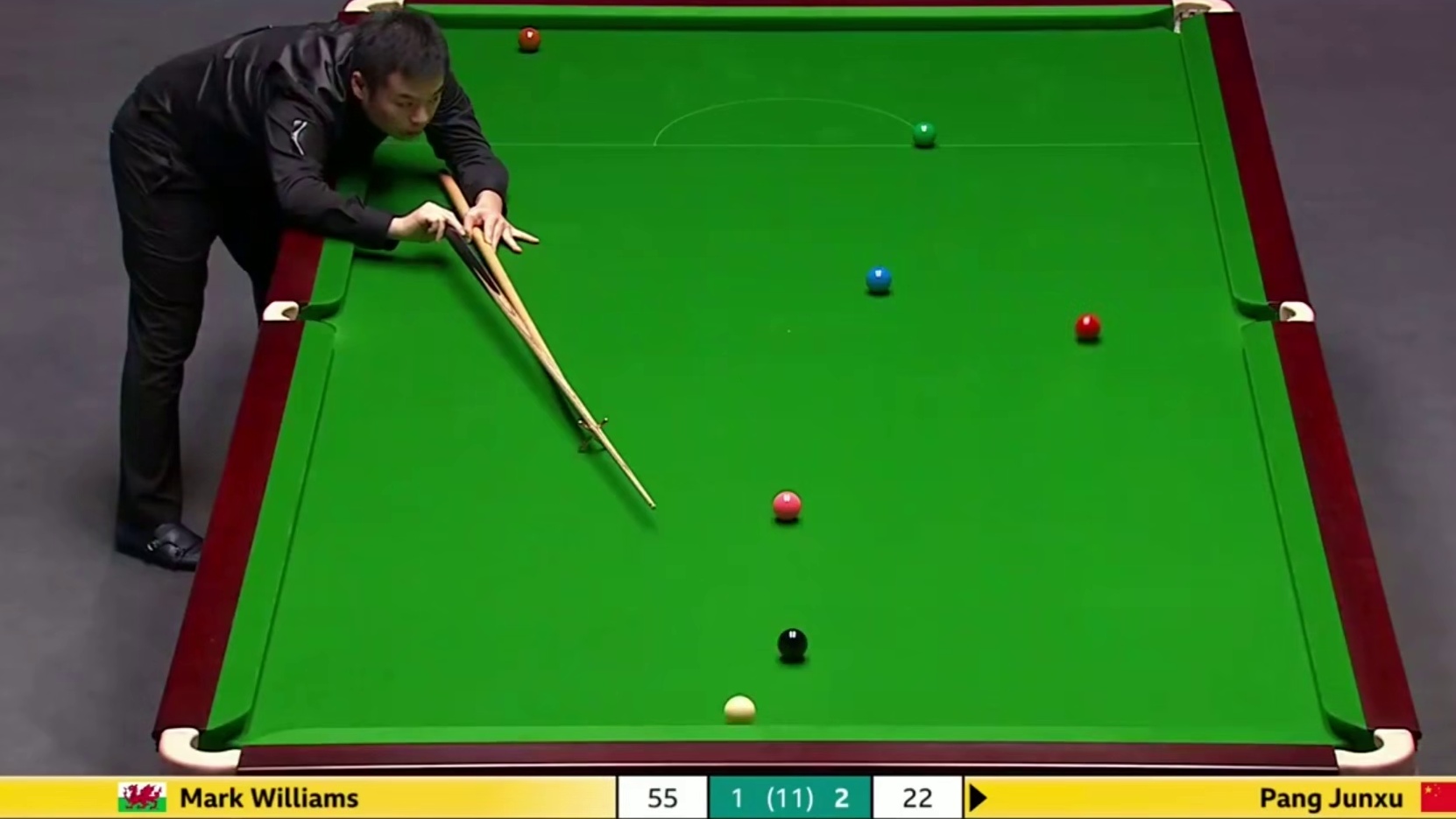 2025斯诺克英国锦标赛：威廉姆斯vs庞俊旭