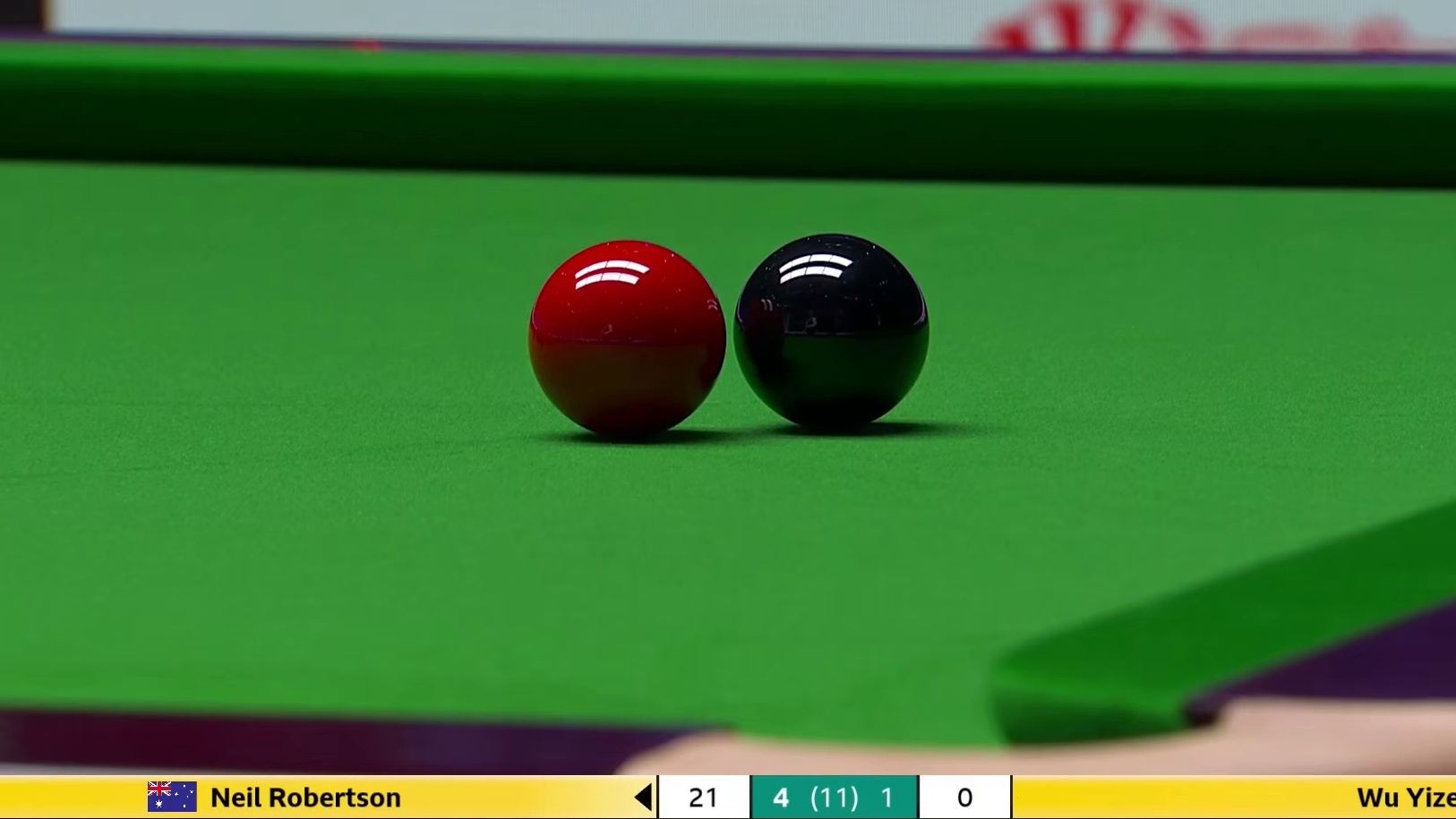 2025斯诺克英锦赛，16进8,罗伯逊5比1横扫吴宜泽