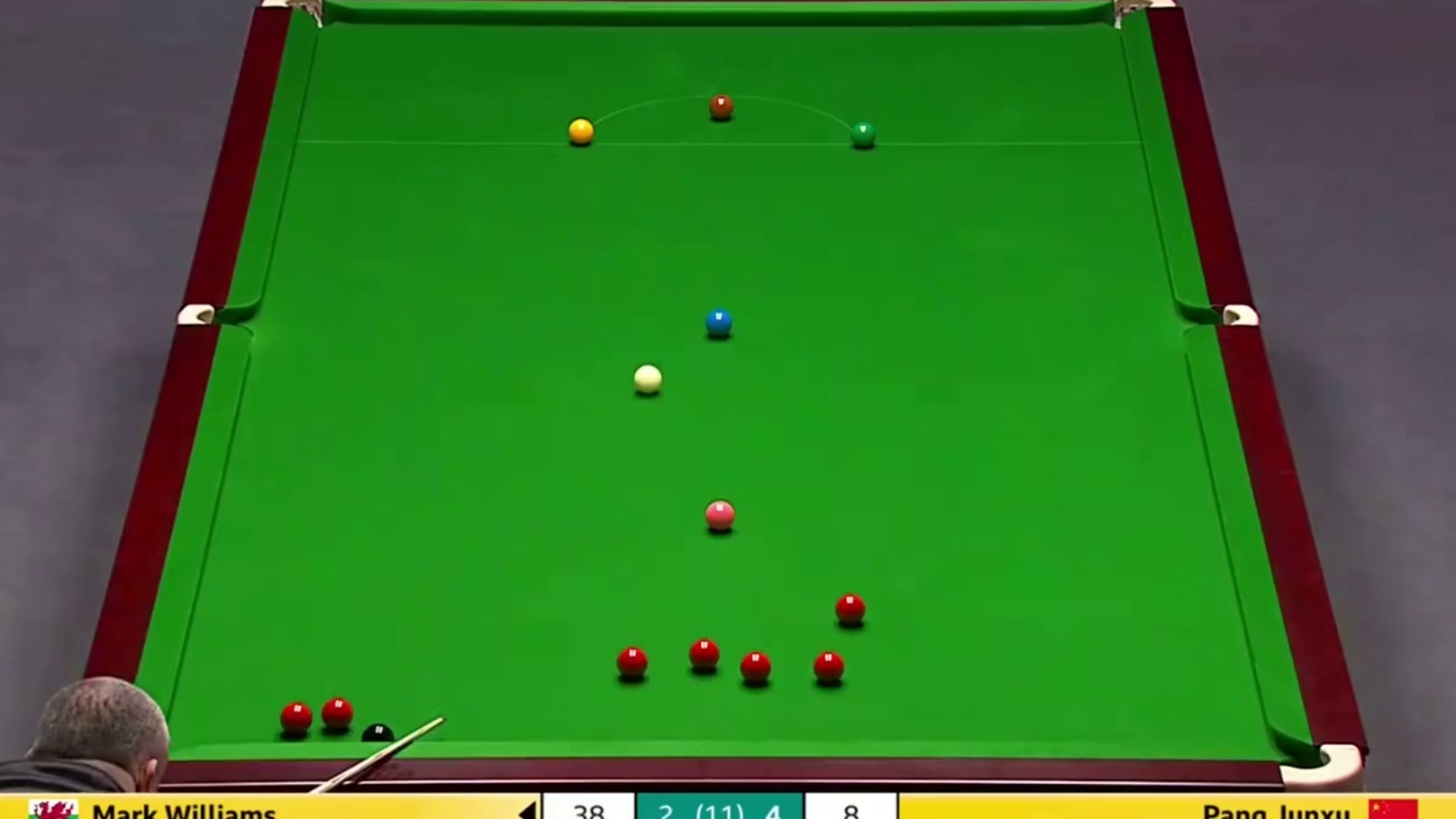 2025斯诺克英国锦标赛：威廉姆斯vs庞俊旭