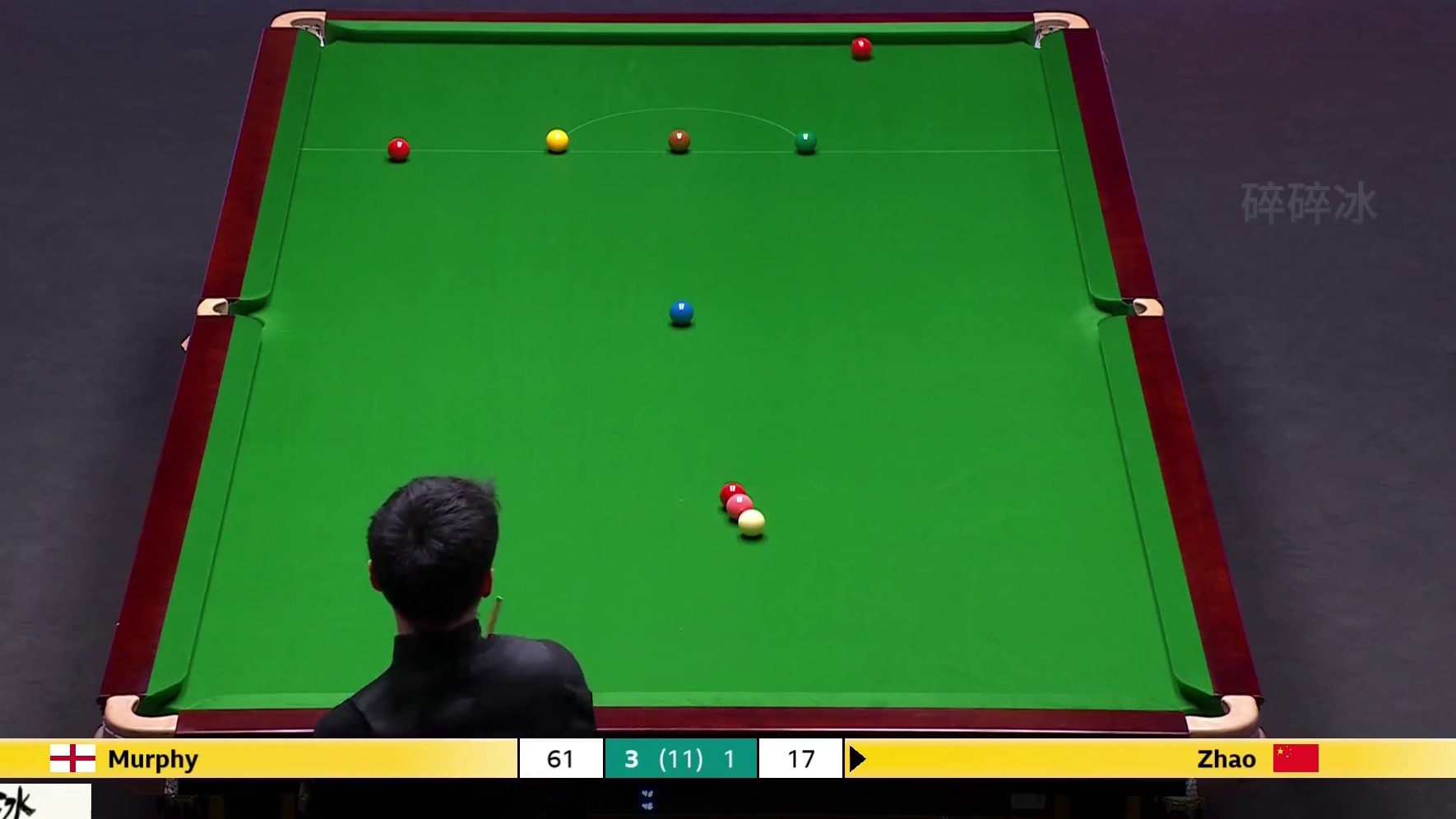 落后61台面75，赵心童强势进攻 两杆逆天防守，墨菲脸都黑了