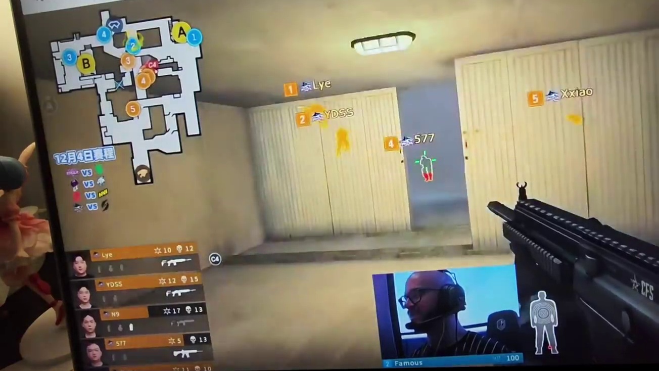 你见过拿把步枪在港口A包点上面当狙打吗？ 北美枪神-xfamous给你答案，关键你都30多岁了光头哥