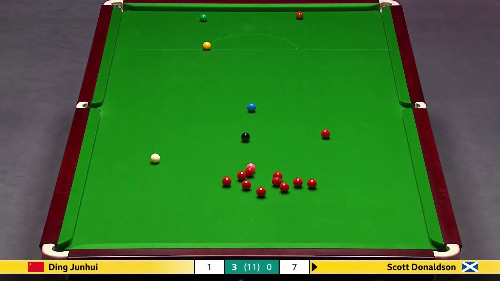 2025斯诺克英锦赛！16进8，丁俊晖3比0横扫唐纳森