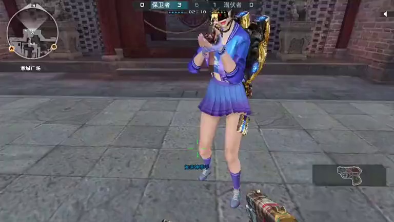 这枪倍镜真够大的队友都蒙了。#喷漆老六 #穿越火线 #CF决战天府