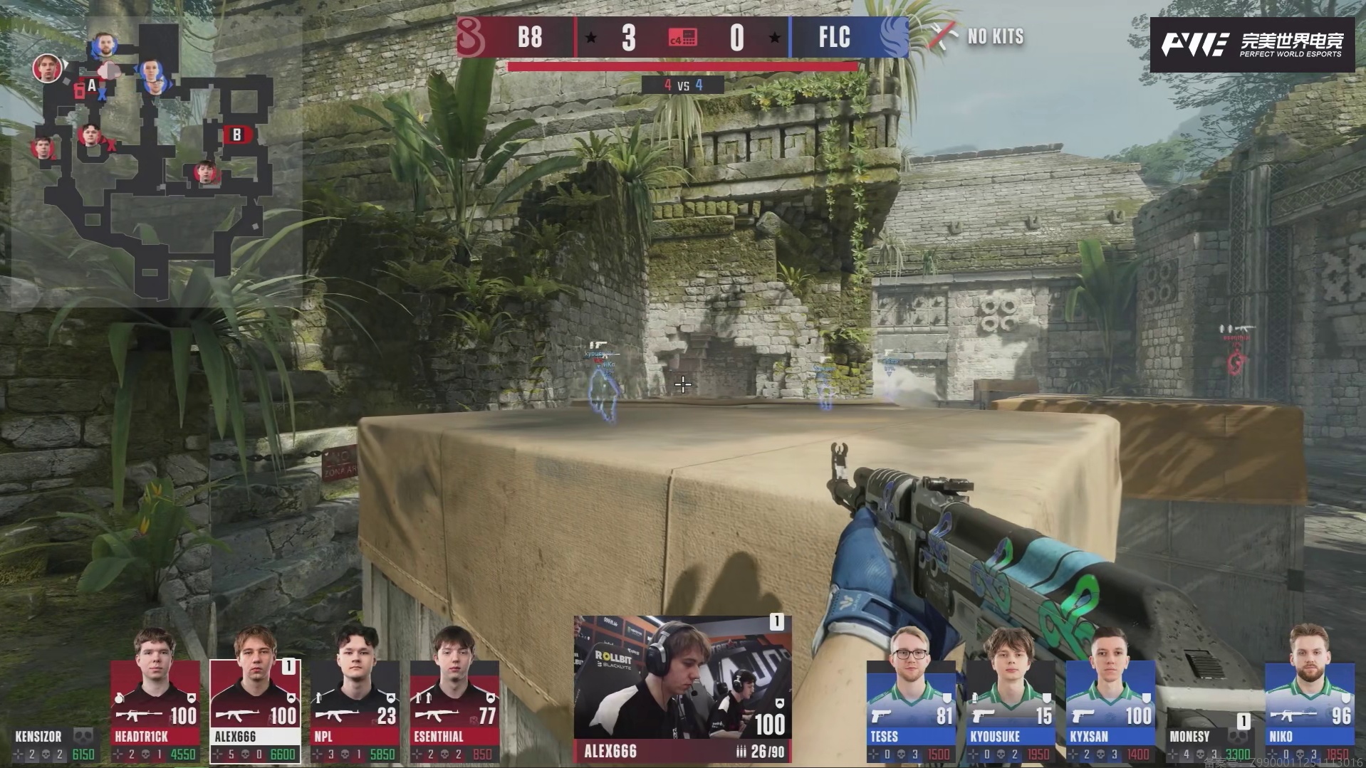 绝境求生！猎鹰3v4残局逆转拿首分