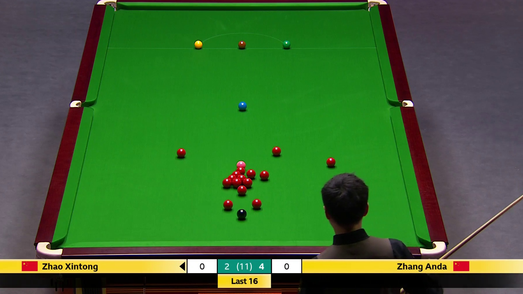 张安达 vs 赵心童 2025斯诺克英国锦标赛正赛 第七局