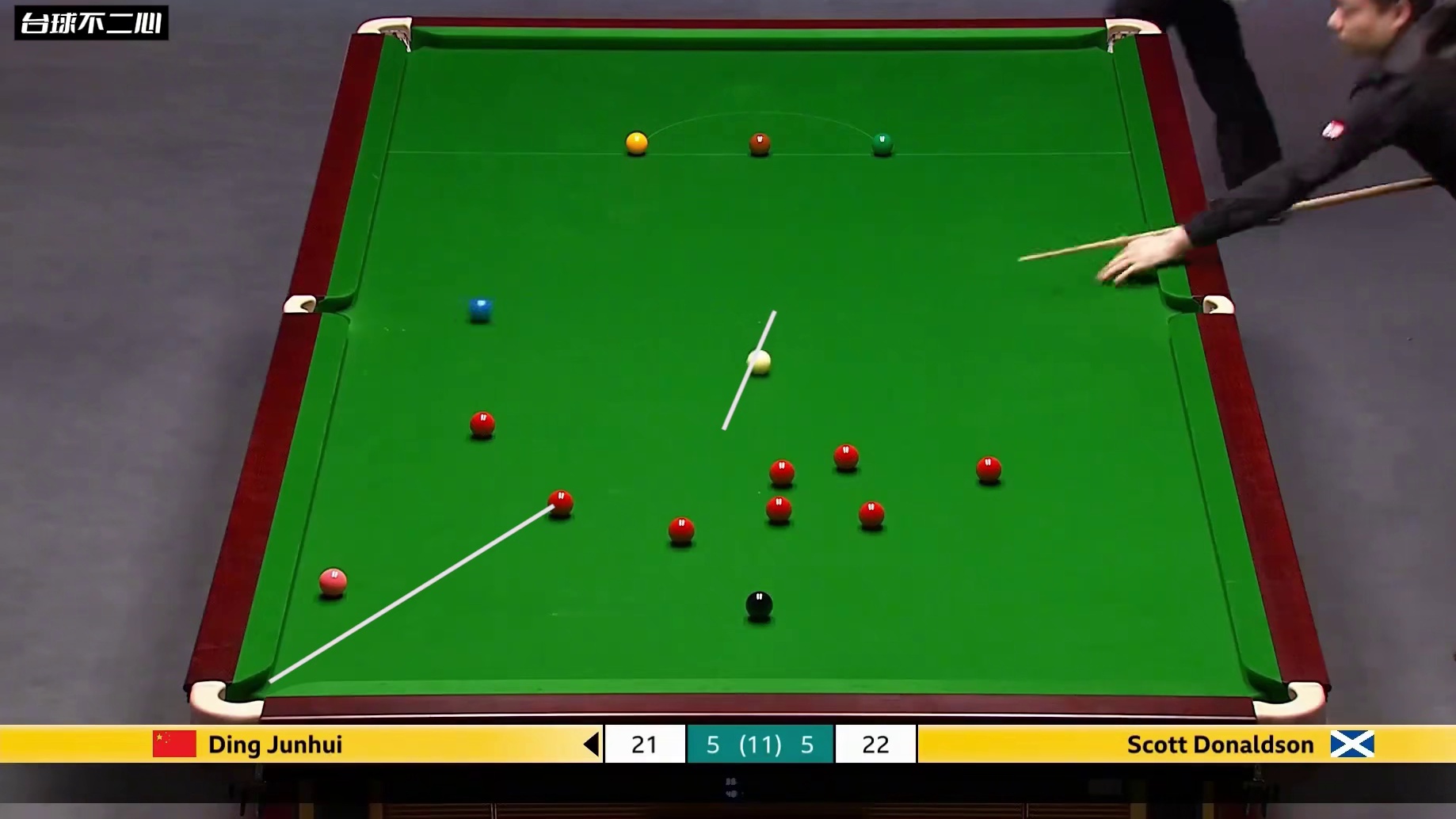 决胜局超霸气绝杀！丁俊晖极限远台和超帅K球，一杆清台晋级8强 #斯诺克 #丁俊晖 #晋级 #英锦赛 