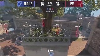 不燒火的后果！狠人手撕大狙游龍五殺！ #ququ #cs2 #MOUZ #布達(dá)佩斯MAJOR