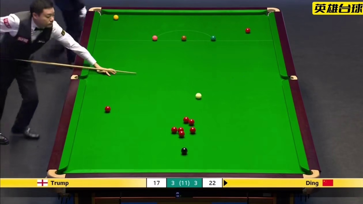 英锦赛丁俊晖vs小特，丁俊晖超级细腻的控球，极限破百点燃全场！#斯诺克 #台球 #丁俊晖 #斯诺克英