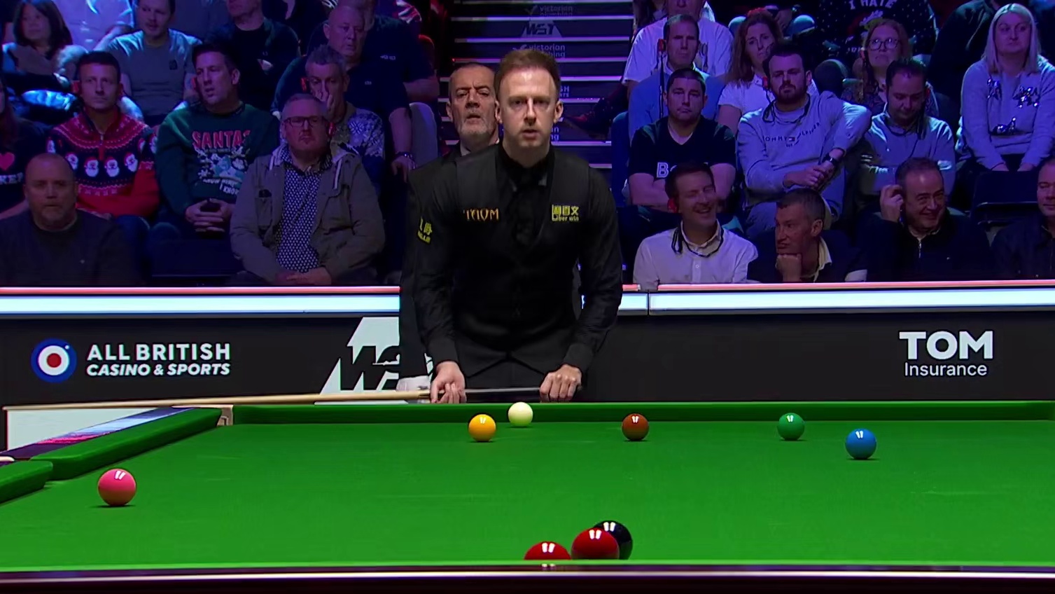 2025斯诺克英锦赛！8进4，丁俊晖VS特鲁姆普，第5局下