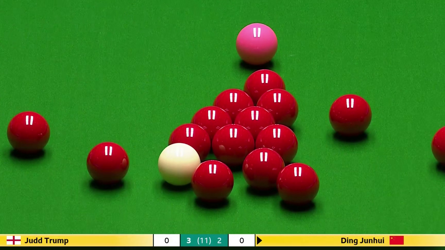 2025斯诺克英锦赛！8进4，丁俊晖VS特鲁姆普，第6局上