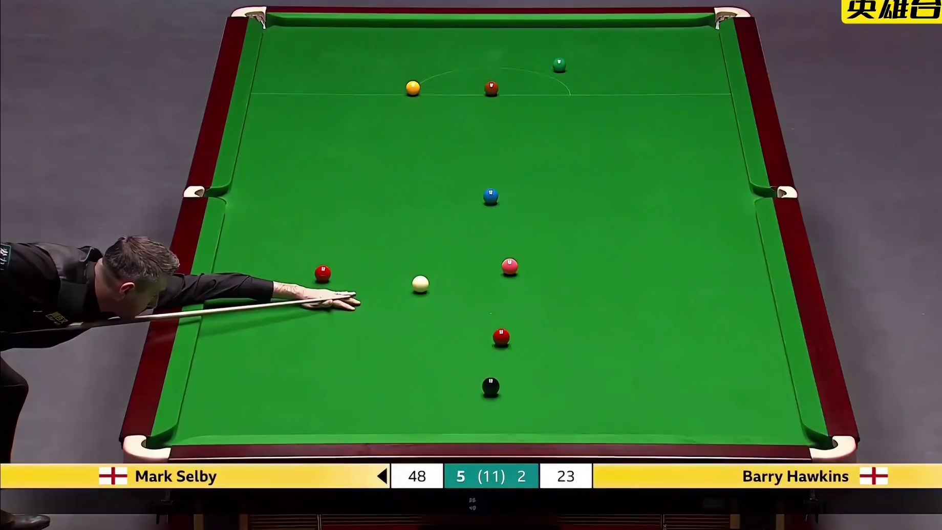 最新比赛，八零五虎齐聚半决赛！塞尔比超级稳定发挥，6:2淘汰霍金斯晋级！#斯诺克 #台球 #塞尔比 