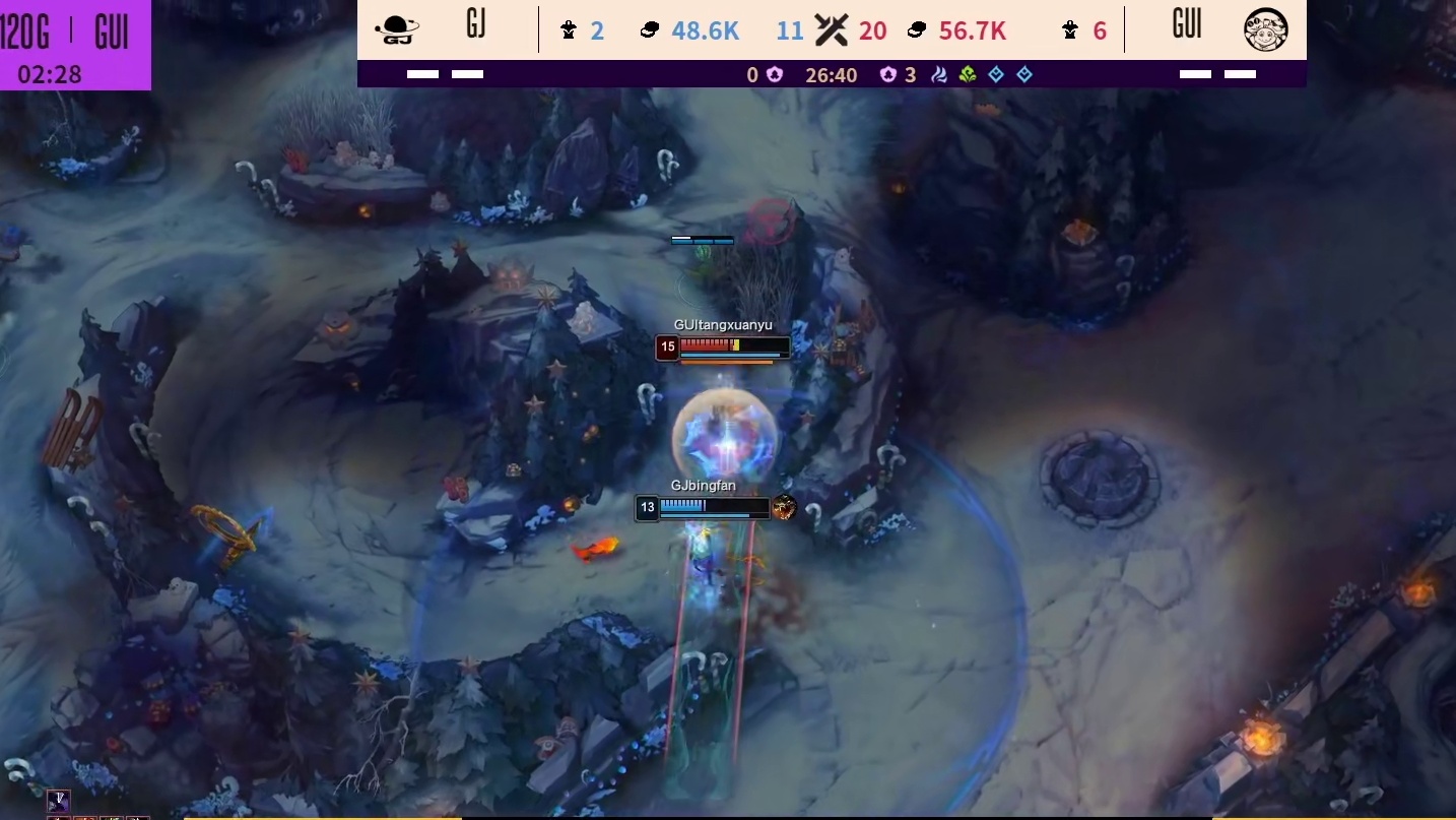 【第一局】唐轩宇芸阿娜单杀冰凡千珏