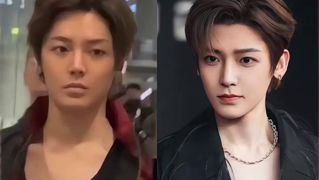 网友机场偶遇侯明昊，素颜出镜真的好帅啊！