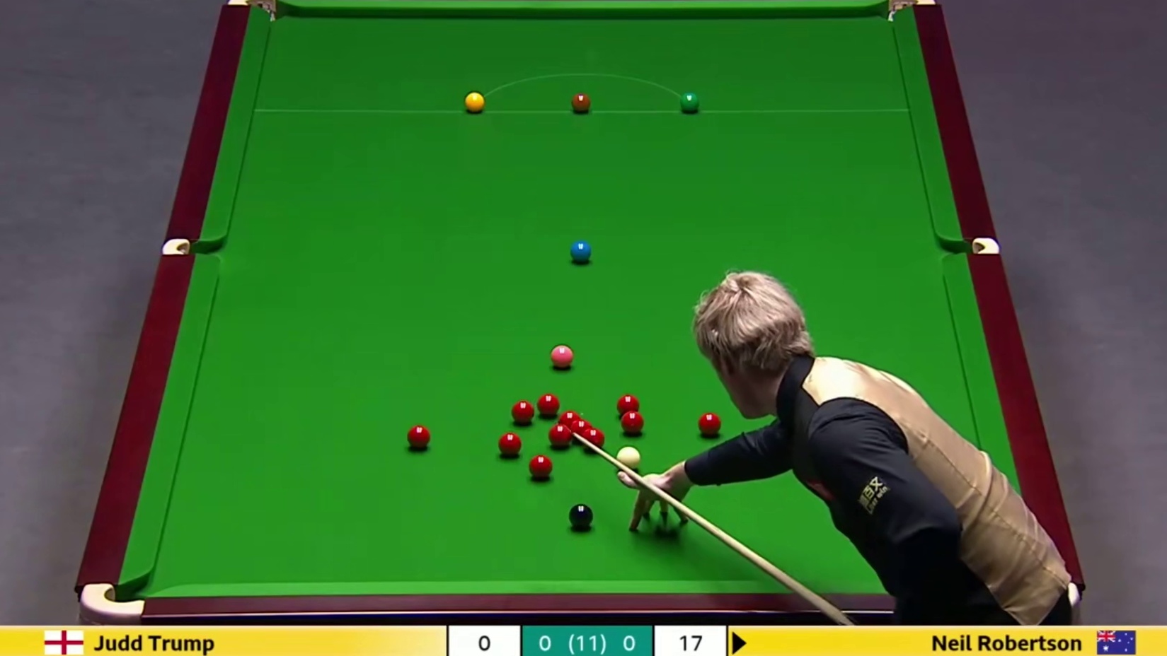 2025斯诺克英国锦标赛：特鲁姆普vs罗伯逊
