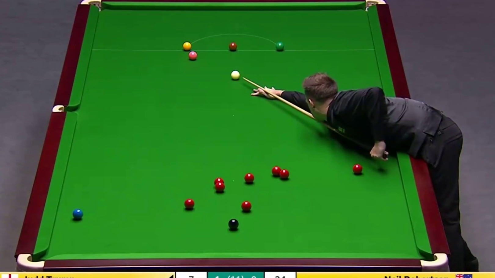 2025斯诺克英国锦标赛：特鲁姆普vs罗伯逊