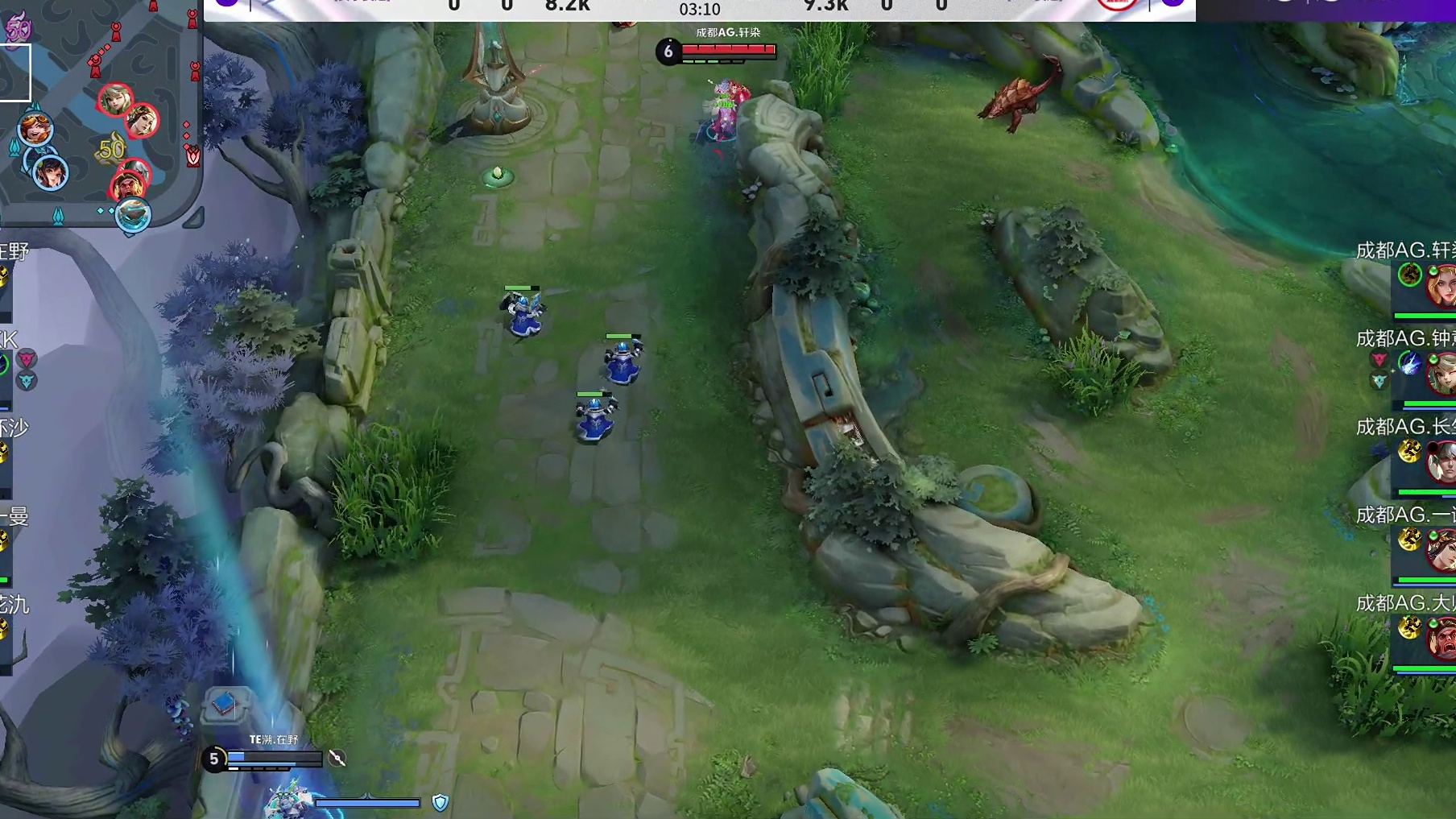 【第一局】大帅苏烈大招开到盾山，一诺虞姬击杀盾山拿下一血