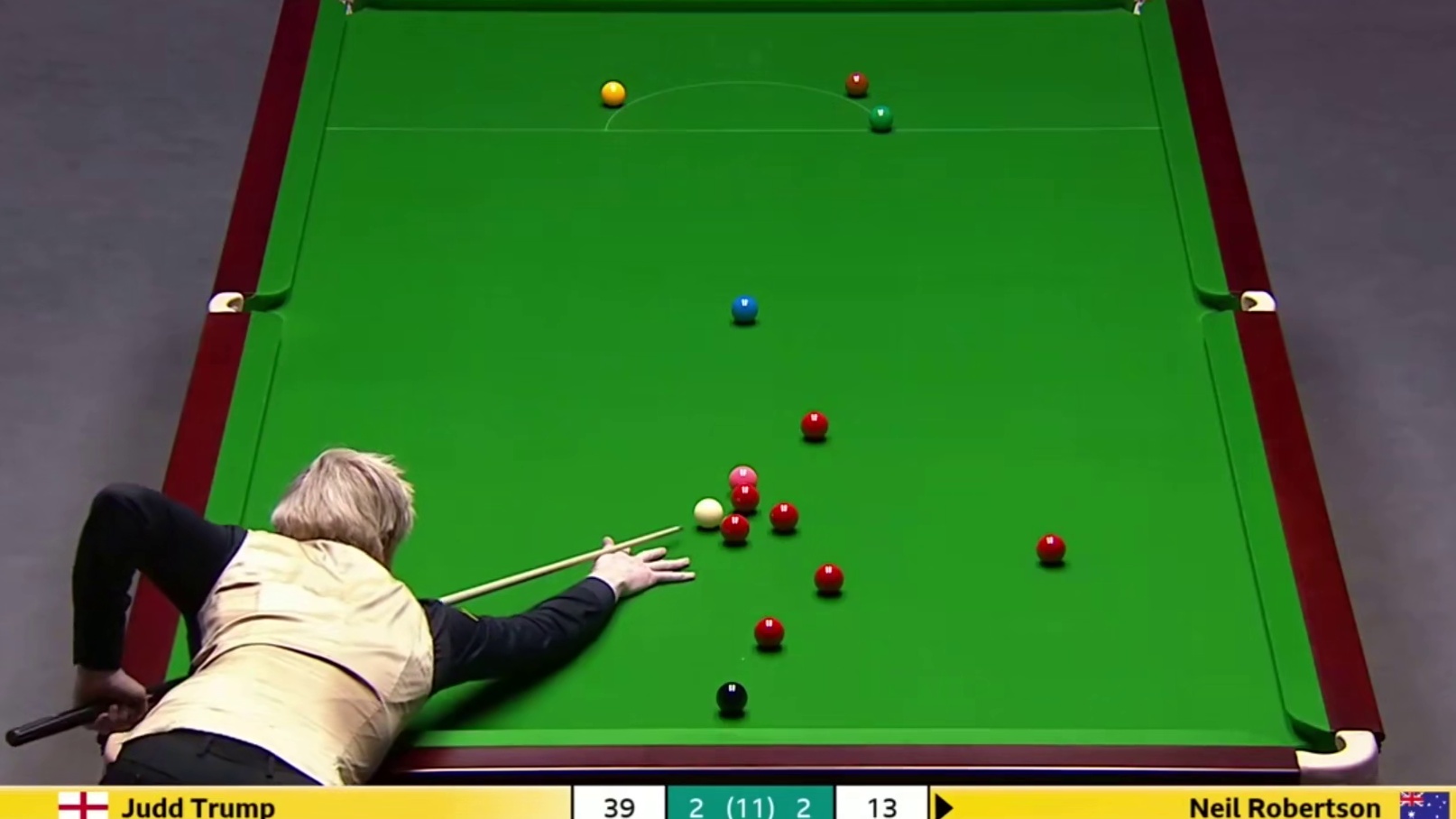 2025斯诺克英国锦标赛：特鲁姆普vs罗伯逊