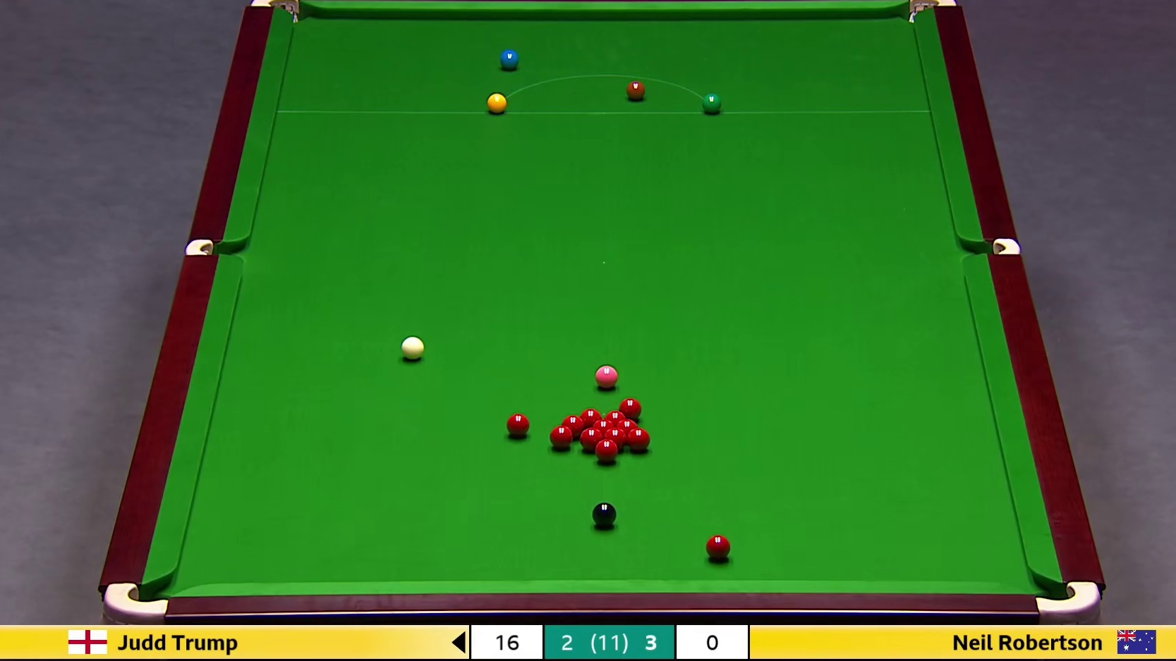 2025英锦赛半决赛！特鲁姆普VS罗伯逊，第6局