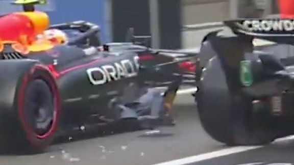 安东内利在阿布扎比三练撞上角田梅赛德斯因不安全释放接受调查#F1 #安东内利 #角田裕毅