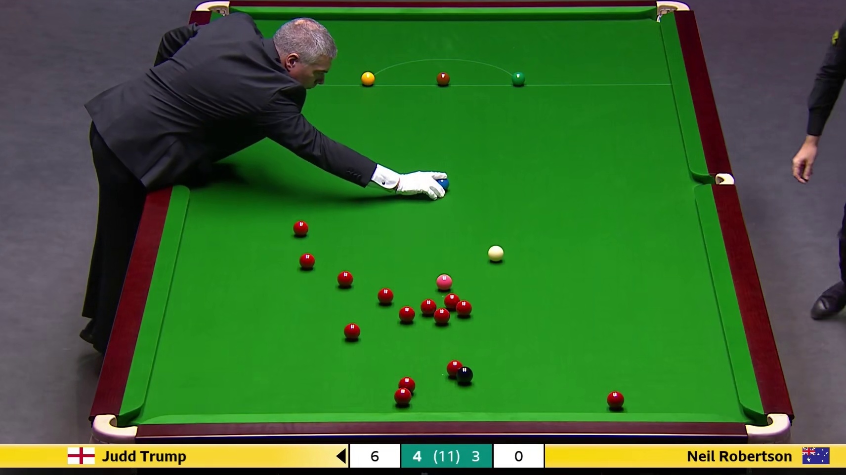 2025英锦赛半决赛！特鲁姆普VS罗伯逊，第八局上